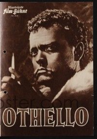 3c707 OTHELLO German program '55 different images of Orson Welles in the title role, Shakespeare!