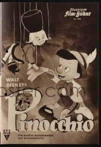 3c722 PINOCCHIO German program '51 Disney classic fantasy cartoon, different images!