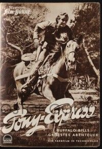 3c726 PONY EXPRESS German program '54 different images of Charlton Heston as Buffalo Bill!