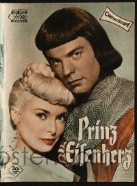 3c733 PRINCE VALIANT Das Neue German program '54 different images of Robert Wagner & Janet Leigh!