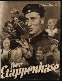 3c743 RABBIT German program '37 Joe Stockel's Der Etappenhase, World War I, forbidden movie!