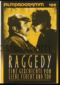 3c744 RAGGEDY RAWNEY German program '89 many images of star/director Bob Hoskins, World War II!