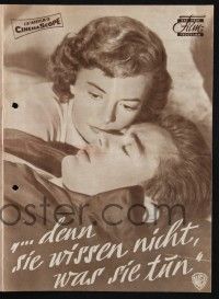 3c751 REBEL WITHOUT A CAUSE Das Neue German program '56 James Dean, Natalie Wood, different images!