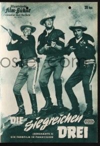 3c799 SERGEANTS 3 German program '62 John Sturges, Frank Sinatra, Rat Pack parody of Gunga Din!