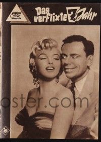 3c800 SEVEN YEAR ITCH Das Neue German program '55 Billy Wilder, different images of Marilyn Monroe!