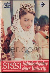 3c809 SISSI: THE FATEFUL YEARS OF AN EMPRESS German program '57 many images of Romy Schneider!