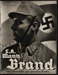 3c824 STORM TROOPER BRAND German program '33 young man joins Hitler & denounces the Communists!