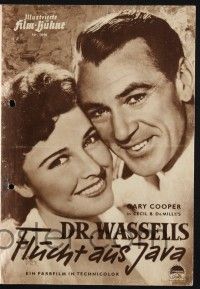 3c825 STORY OF DR. WASSELL German program '52 Gary Cooper, Laraine Day, Cecil B DeMille, different