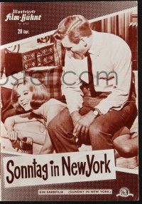3c834 SUNDAY IN NEW YORK German program '64 different images of Rod Taylor & sexy Jane Fonda!