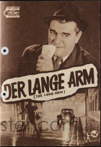 3c855 THIRD KEY German program '56 many different images of Jack Hawkins, The Long Arm!