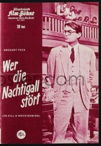 3c870 TO KILL A MOCKINGBIRD German program '63 Gregory Peck, Harper Lee, different images!