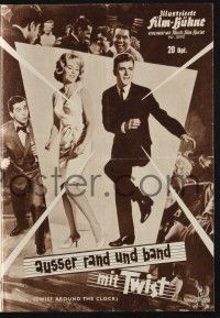 3c880 TWIST AROUND THE CLOCK German program '62 different images of Chubby Checker & dancing teens!