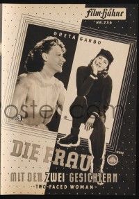 3c881 TWO-FACED WOMAN German program '49 Melvyn Douglas, pretty Greta Garbo, different images!