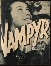 3c893 VAMPYR German program '32 Carl Theodor Dreyer's tale of an ancient female vampire!