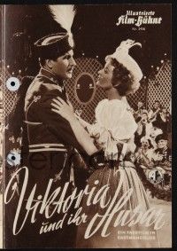 3c899 VICTORIA & HER HUSSAR German program '54 pretty Eva Bartok in a musical love triangle!