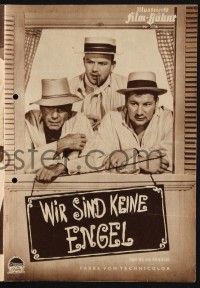 3c912 WE'RE NO ANGELS German program '55 Humphrey Bogart, Aldo Ray & Peter Ustinov, different!