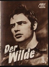 3c919 WILD ONE Das Neue German program '54 Elia Kazan, Marlon Brando, Mary Murphy, different!