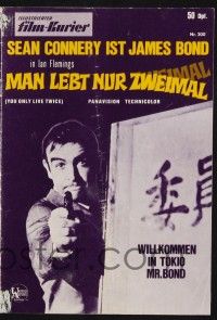 3c927 YOU ONLY LIVE TWICE German program '67 cool different images of Sean Connery as James Bond!
