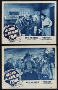 3d934 ALONG THE NAVAJO TRAIL 2 LCs R54 Roy Rogers, Dale Evans, Gabby Hayes, gun action!