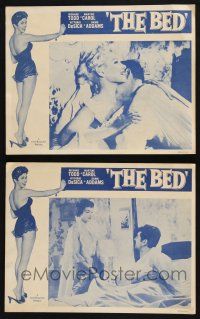 3d935 BED 2 LCs '54 Martine Carol, Dawn Addams, directed by Decoin, Delannoy, Franciolini & Habib!