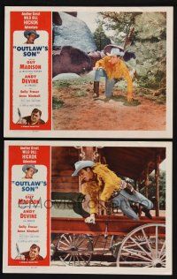 3d996 WILD BILL HICKOK 2 LCs '50s cool images of Guy Madison in the title role, Andy Devine!