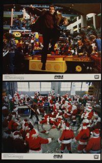 3d343 JINGLE ALL THE WAY 8 color 11x14 stills '96 Arnold Schwarzenegger, Sinbad, two dads & one toy!