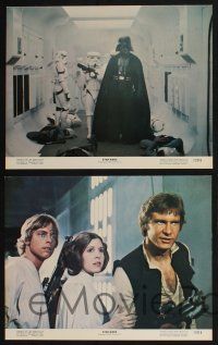 3d625 STAR WARS 8 11x14 stills '77 George Lucas sci-fi, Darth Vader, Luke, Han, Leia!