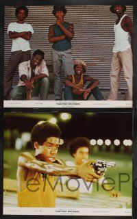 3d695 TOGETHER BROTHERS 8 color 11x14 stills '74 Ahmad Nurradin, shot down in the ghetto!