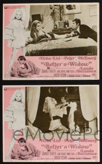 3d083 BETTER A WIDOW 8 LCs '69 sexy Virna Lisi goes from blushing bride to merry widow overnight!