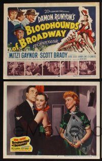3d090 BLOODHOUNDS OF BROADWAY 8 LCs '52 Mitzi Gaynor, from Damon Runyon story!