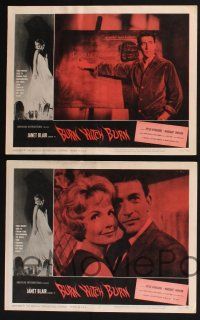 3d108 BURN WITCH BURN 8 LCs '62 Night of the Eagle, sexy Janet Blair & Peter Wyngarde!