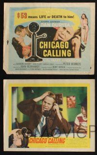 3d129 CHICAGO CALLING 8 LCs '51 $53 means life or death for Dan Duryea!