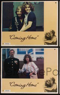 3d137 COMING HOME 8 LCs '78 Jane Fonda, Jon Voight, Bruce Dern, Hal Ashby, Vietnam veterans!