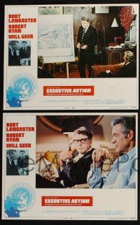 3d207 EXECUTIVE ACTION 8 LCs '73 Burt Lancaster, Robert Ryan, Will Geer, JFK assassination!