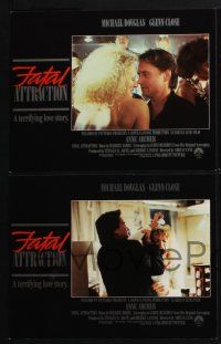 3d216 FATAL ATTRACTION 8 LCs '87 Michael Douglas, Glenn Close, a terrifying love story!