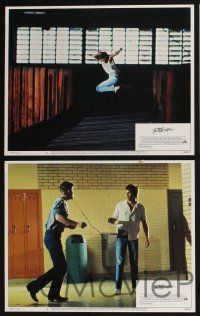 3d238 FOOTLOOSE 8 PG rated LCs '84 Lori Singer, Kevin Bacon shows hicks how to dance!