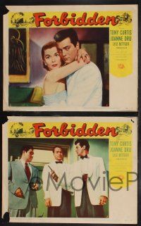 3d872 FORBIDDEN 4 LCs '54 only Joanne Dru could give Tony Curtis the kind of love he needed!