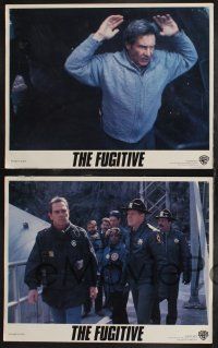 3d780 FUGITIVE 7 LCs '93 Harrison Ford is on the run from Tommy Lee Jones!
