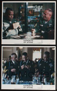 3d256 GARDENS OF STONE 8 LCs '87 James Caan, Anjelica Huston, James Earl Jones!