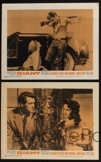 3d262 GIANT 8 LCs R63 James Dean, Elizabeth Taylor, Rock Hudson, directed by George Stevens!