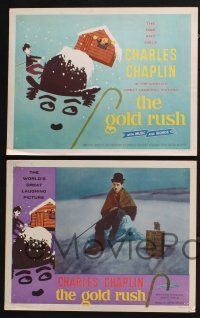 3d268 GOLD RUSH 8 int'l LCs R59 cool images from Charlie Chaplin classic, Yukon mining!