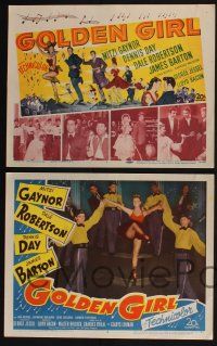 3d269 GOLDEN GIRL 8 LCs '51 sexy dancing Mitzi Gaynor, Dale Robertson & Dennis Day!