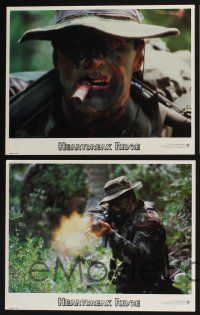 3d289 HEARTBREAK RIDGE 8 LCs '86 Clint Eastwood, Marsha Mason, war in Grenada!
