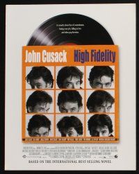 3d297 HIGH FIDELITY 8 LCs '00 John Cusack, Jack Black, Lisa Boneta, cool record tc!