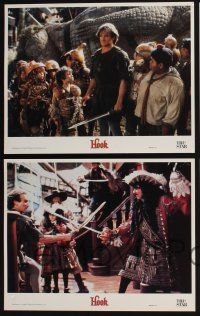 3d305 HOOK 8 LCs '91 Julia Roberts as Tinkerbell, pirate Dustin Hoffman & Robin Williams!