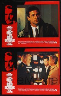 3d313 HUNT FOR RED OCTOBER 8 LCs '90 images of Alec Baldwin in Russian military submarine!