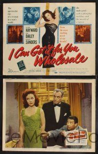 3d317 I CAN GET IT FOR YOU WHOLESALE 8 LCs '51 sexy Susan Hayward, Dan Dailey, George Sanders!