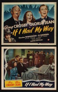 3d325 IF I HAD MY WAY 8 LCs '40 Bing Crosby, Gloria Jean, Charles Winninger, El Brendel!