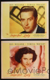 3d327 IMPERFECT LADY 8 LCs '46 Lewis Allen directed, Ray Milland & pretty Teresa Wright!