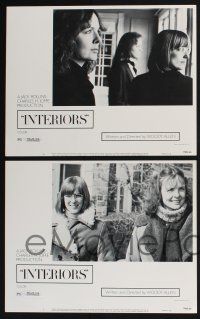 3d331 INTERIORS 8 LCs '78 Diane Keaton, Mary Beth Hurt, E.G. Marshall, directed by Woody Allen!